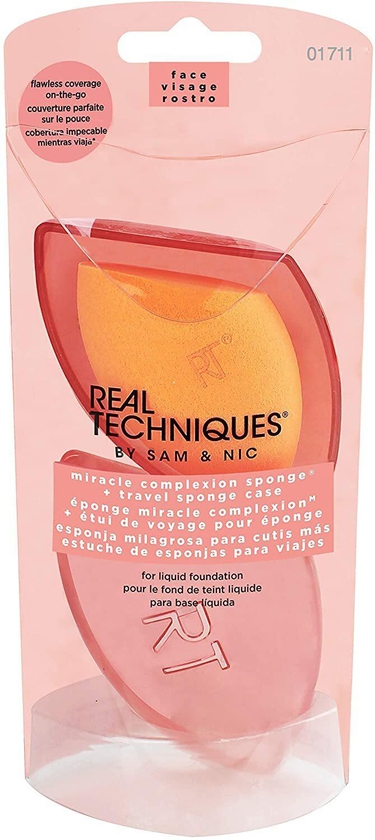 Real Techniques Miracle Complexion Sponge With Travel Sponge Case
