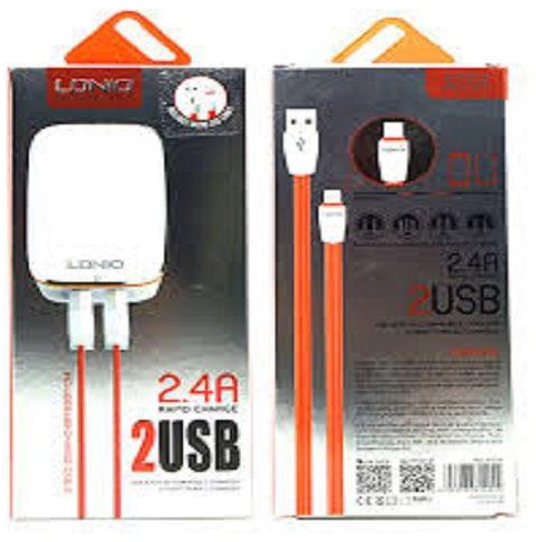 Ldnio Adapter With Micro Cable 2Port USB - White " A2204 "