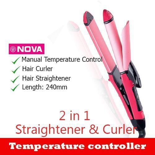 Nova 2-In-1 Hair Curler And Straightener Beauty Set price from jumia in  Nigeria - Yaoota!