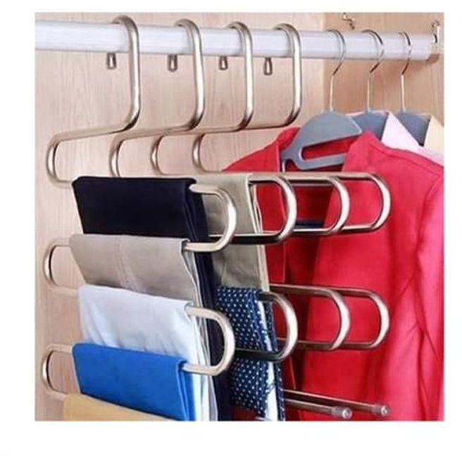 Generic 5in 1 S-Shaped Trouser Hanger