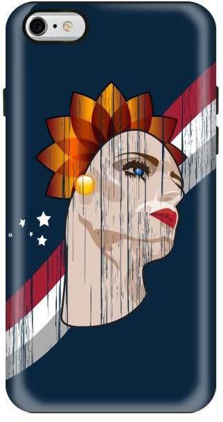 Stylizedd Apple iPhone 6/6s Premium Dual Layer Tough case cover Matte Finish - Lady Liberty (Blue)