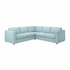 VIMLE Cover for corner sofa, 4-seat - Saxemara light blue