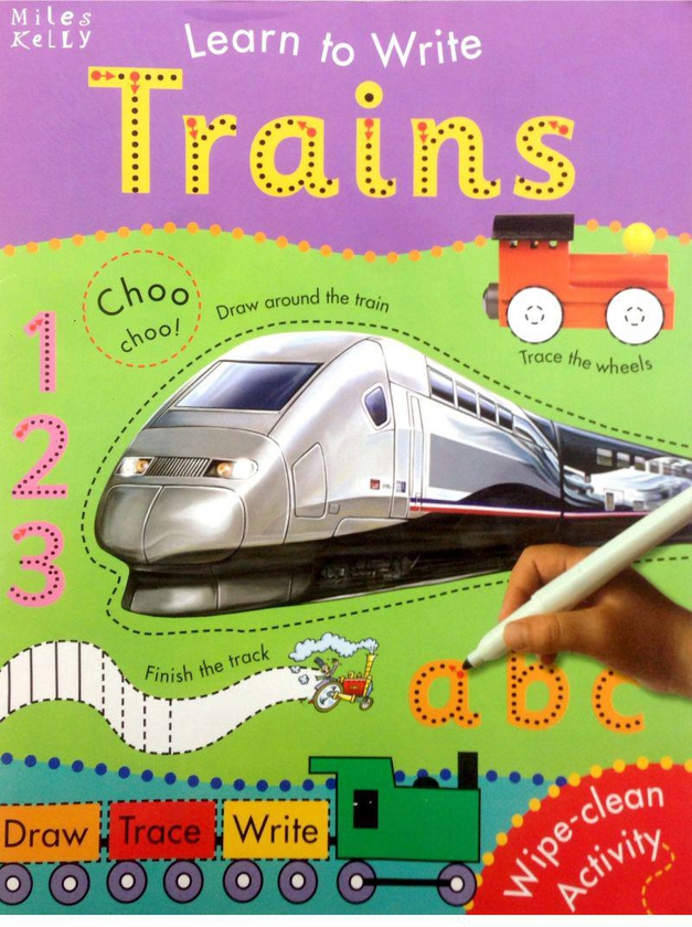 Learn With Trains - Paperback