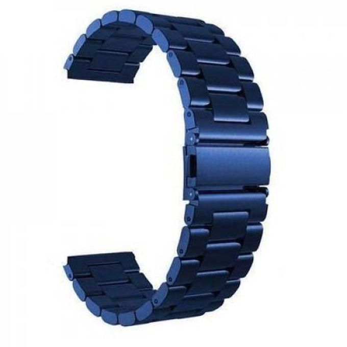 22mm Stainless Steel Watch Replacement ForSamsung Galaxy Watch 3 45 Metallic Blue