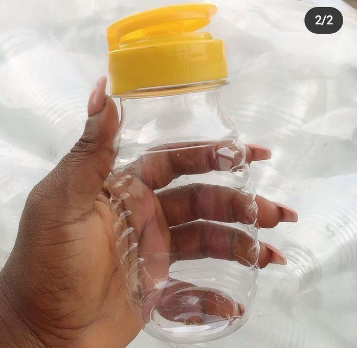 Empty Plastic Bottles For Honey/Oil With Flip Caps (230ml)