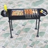 Barbecue Grill  - Stainless Steel Charcoal Grill, Foldable Outdoor/Household/Camping