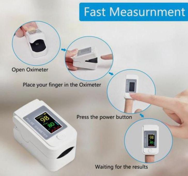 Fingertip Pulse Oximeter Blood Oxygen Saturation And Heart Rate Monitor