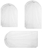 6Pcs Frosted Suit Garment Cover Bag Protector With Zipper Suit Garment Closet Organize Clothes Storage Bag Clothes Dust Cover