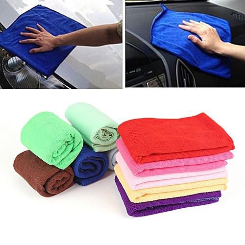 10Pc Microfiber Kitchen Wash Auto Car Home Dry Polishing Cloth Cleaning Towel 