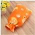 Universal Relaxing Hot Water Bottle Flannel Plush Removable Cover Warm Home Bag Soft Gifts Orange