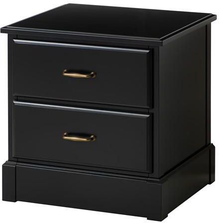 UNDREDAL Chest of 2 drawers, black