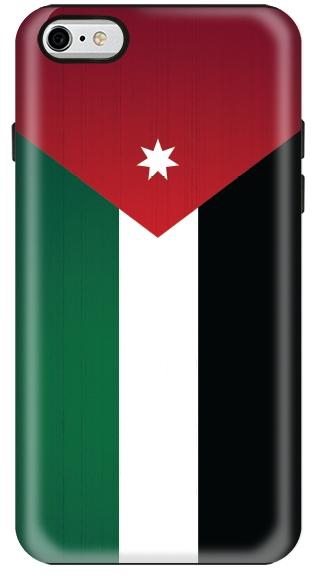 Stylizedd Apple iPhone 6 Premium Dual Layer Tough Case Cover Gloss Finish - Flag of Jordan