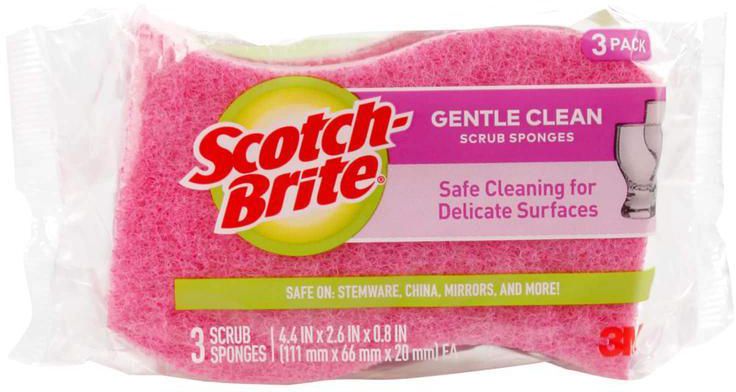 3M Scotch-Brite Delicate Duty Scrub Sponge (3 Pc.)