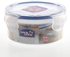 Lock &amp; Lock Stackable Airtight Round Food Container Clear/Blue 300ml