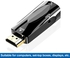 Mini HDMI To VGA Adapter Easy To Use For Desktop PC Monitor Black