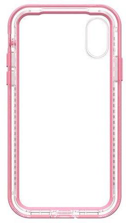 Back Case Cover For Apple iPhone X Pink/Clear