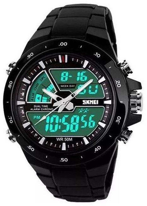Skmei Multi-functional Double Movement Chronograph LED Sport Watch