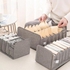 New Underwear Storage Box Of High Quality Cotton And Linen Fabric.2 Set (6 Pcs).