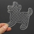 Universal Kids Small Pegboards For Perler Bead / Hama Fuse Beads Clear Square Design Board Dog