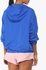 Blue Active Hooded Graphic Anorak