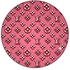 Louis Vuitton Printed Pin Pink/Gold