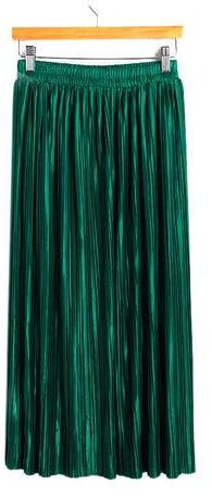 High Waist Pencil Skirt Green