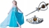 3 Pieces Elsa Anna Blue Dress Frozen With Orangevcrown And Wand 6-7 Years