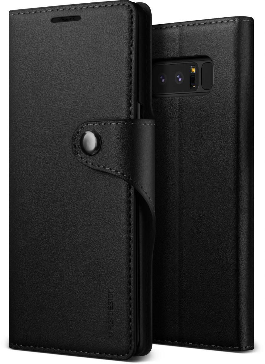 VRS Design Samsung Galaxy Note 8 Native Diary Wallet cover / case - Black