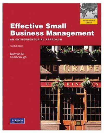 Effective Small Business Management paperback english - 26-May-11