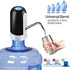 مضخة زجاجة مياه 5 جالون، موزع زجاجة مياه بشحن USB، مضخة اوتوماتيك كهربائية محمولة بمفتاح تحكم (ابيض)