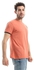 Andora Round Neck Short Sleeves T-shirt - Heather Salmon
