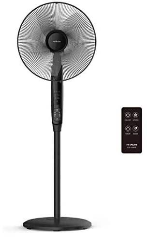 Hitachi Stand Fan with Remote Control, ESP3000R, Black, 1 Year Warranty