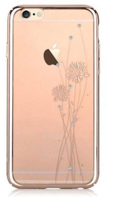 Comma Crystal Ballet Case for iPhone 6 /6s - Champagne Gold + Free Screen Protector - Clear