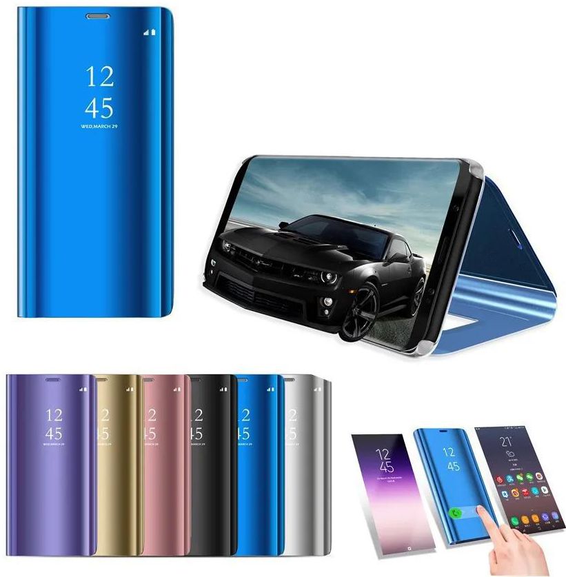 For Huawei Mate 40 30 20 10 P40 P30 P20 Pro Lite Nova 9 8 7 6 5 Pro Y9 Y7 Y6 Prime 2019 Honor X7 X8 X9 Luxury Clear View Smart Mirror Phone Case Shockproof Flip Case