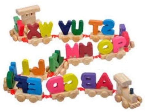 Generic Kids Wooden Letters Train Learning Educational Toy