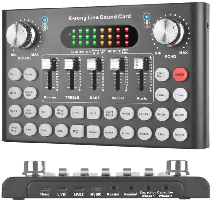 F998 And BM800 Kit Professional DJ Audio Interface Mixer Kit+Microphone