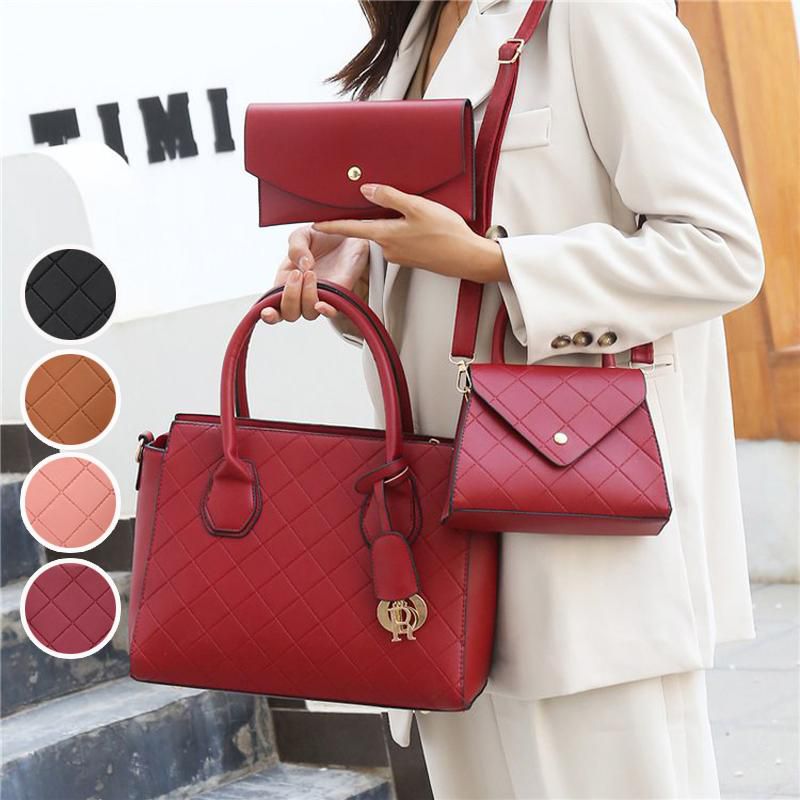 3pcs Women Bags Retro Fashion Large Capacity Shoulder Bags (4 Colors)