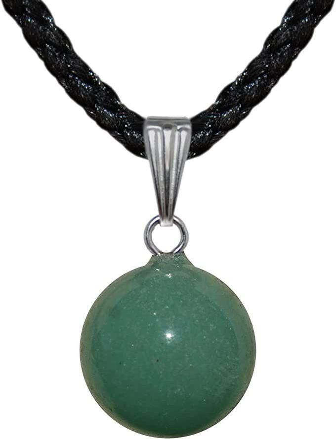Sherif Gemstones Elegant Healing Fashionable Green Jade Pendant Necklace