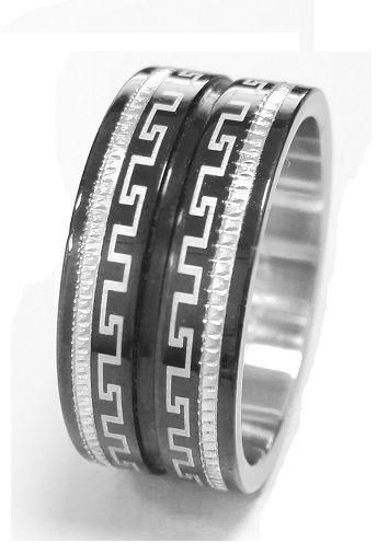 JewelOra Men Titanium Steel Ring Size 10 USA Model