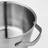 SENSUELL Pot with lid, stainless steel/grey, 5.5 l - IKEA