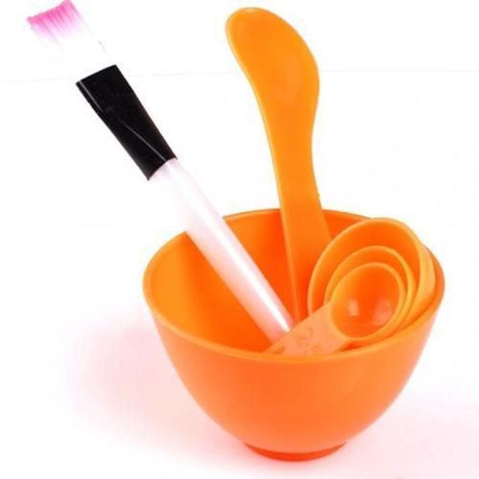 DIY 4*1 Facial Face Care Mask Mixing Bowl Brush Spoon Stick Tool Set