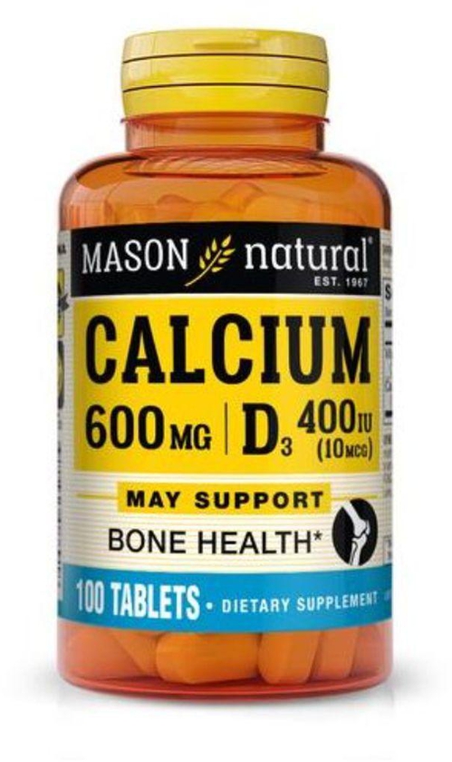 Mason Natural Calcium 600 Mg Plus Vitamin D3