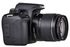 كاميرا EOS 4000D رقمية بعدسة أحادية عاكسة مع عدسة EF-S III ببعد بؤري 18-55 مم وفتحة عدسة f/3.5-5.6 بدقة 18 ميجابكسل، مدمج بها خاصية الواي فاي، لون أسود