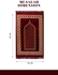 NOOR-1 Ramadan gift box (31.5246 cm) with a set of supreme quality cap,musalah (110x70cm), tasbih and miswak