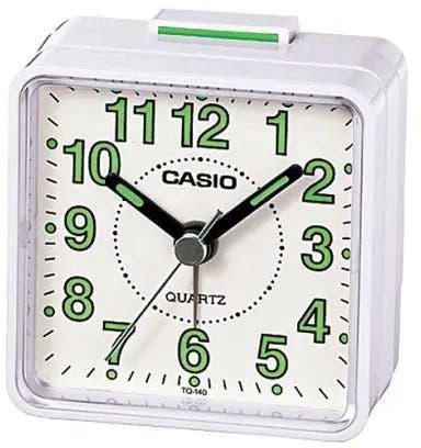 Get Casio TQ-140-7 Table Clock, Analog - White with best offers | Raneen.com