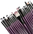 20-Piece Makeup Brush Set With Brush Cleaner Multicolour