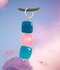 Sherif Gemstones سلسلة جلد بدلاية من حجر العقيق الأزرق الطبيعي الأصلي تصميم مميز وخاص جدا للجنسين