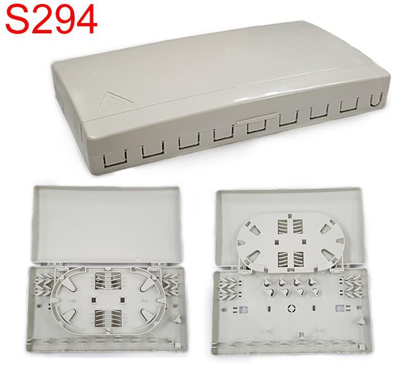 Switch2com SC LC Fiber Optic 8Port FTTH Termination Box Plastic pBox-8 (Grey)