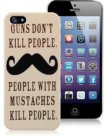 People with Mustache Hard case for iPhone SE & 5S