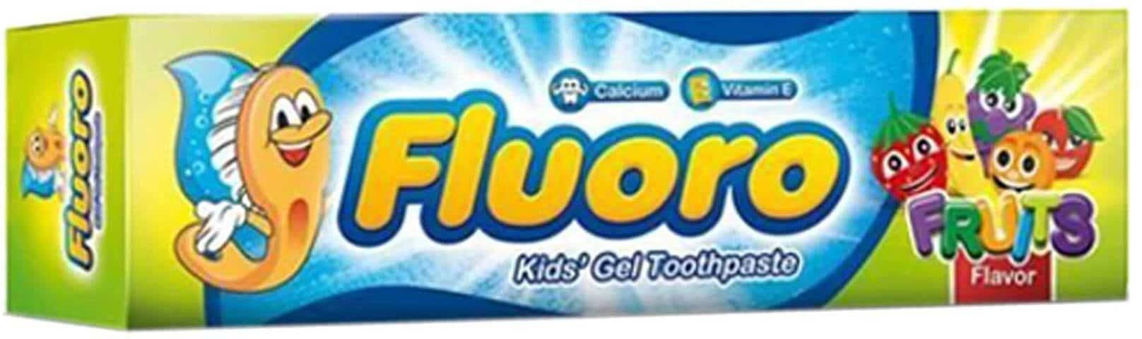 Fluoro Gel Toothpaste with Fruits Flavor for Kids - 50 gram